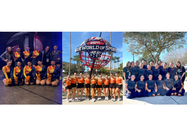  collage of three dance teams put together